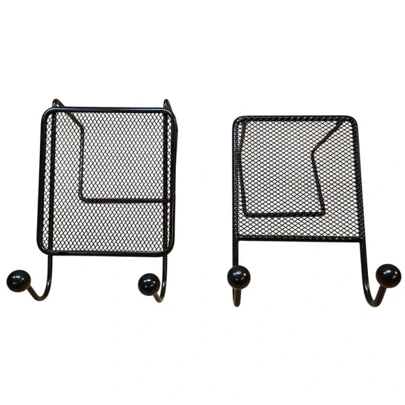 Two Black Mesh‎ Metal Office Phone Tablet Holder 4