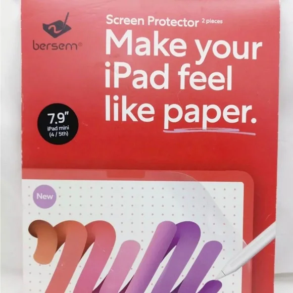 Berserm Paper Feel Screen Protector For iPad Mini 4th/5th Gen 7.9” 2 piece