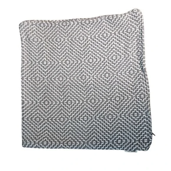 Geometric Pattern Square Pillow Cover Case Structured Braided Rope Global Goods