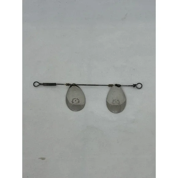 Vintage South Bend No 4 Double Spinner Trolling Rig Fishing Lure Harness