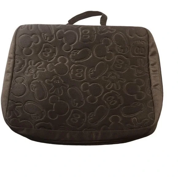 Disney Black Mickey Mouse Pin‎ Trading Bag 3 Ring Zipper Binder Case Padded DLR