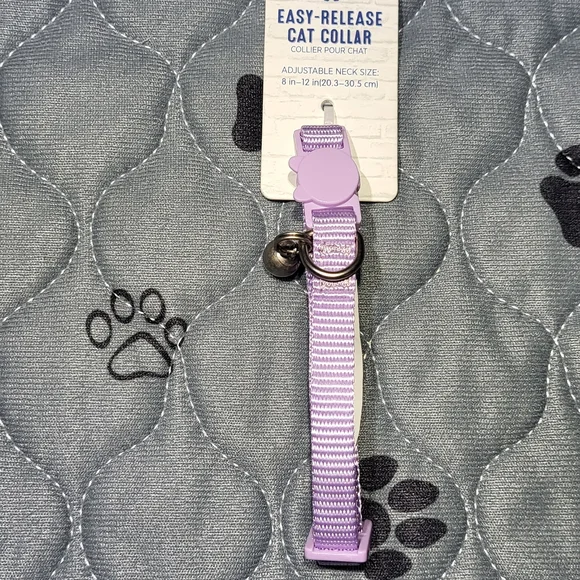 Whisker City NWT Exclusive Lavender Purple Easy Release Adult Cat Collar 8-12in