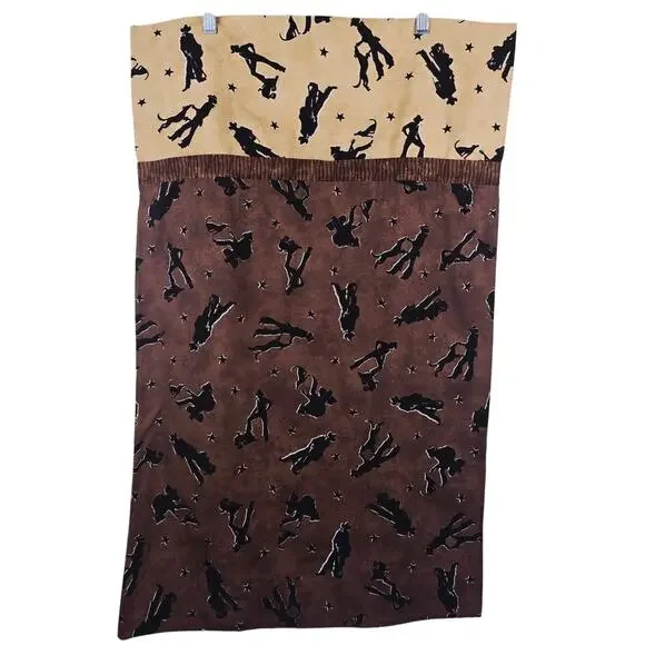 2 Pillow Cases Handmade Extremely Wellmade Cowboy Dog Western L 33
