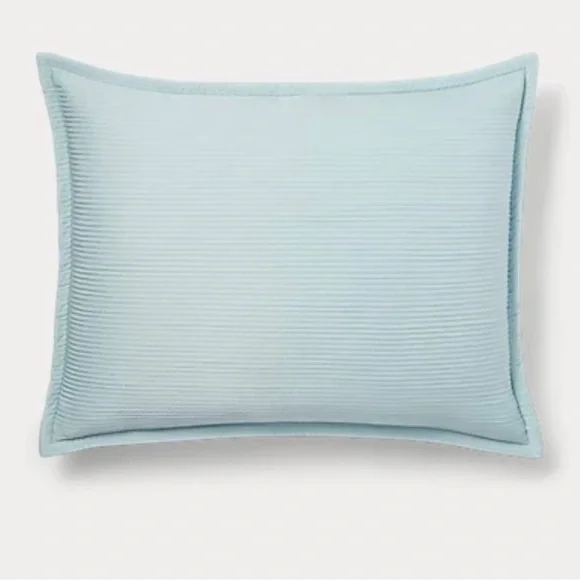 LAUREN‎ RALPH LAUREN Standard Sham Spencer Matalassé Blue Cornflower