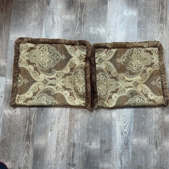 Dian Austin Couture Home Brocade 2 Pillow Shams 34