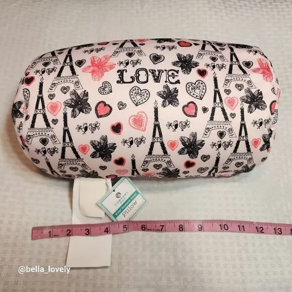 NWT Adorable Beaded Bolster Frilly Paris Comfort Bay Bolster Beaded Pillow 1ct