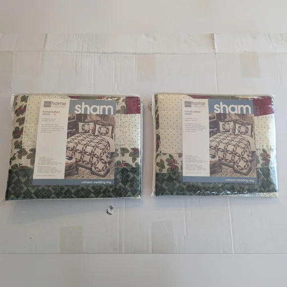 Vtg‎ JC Penney Home Collection Handcrafted Shams 