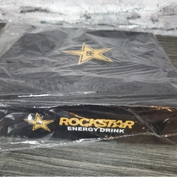 Rockstar Energy Drink Black 3 Ring Binder 3