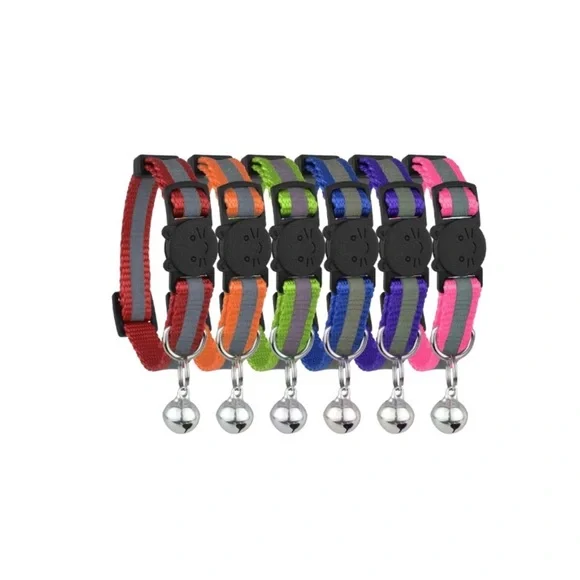 Pick 2 Reflective Breakaway Cat Collars with Bell