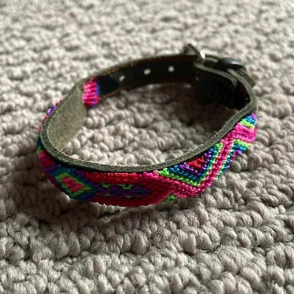 Bright Pet Cat Or X-Small Dog Collar Exclusive From Playa Del Carmen Mexico
