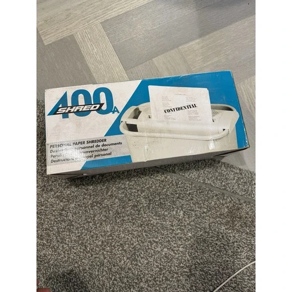 Vintage 1997‎ Fellowes Shred 400 Shredder Open box Working Condition