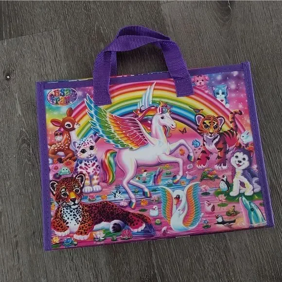 Lisa Frank 2016 Unicorn Trifold Folder School Binder Y2K Puzzles Coloring Book