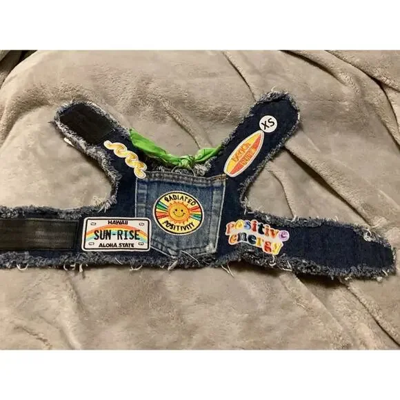 Heads or tails pup radiated positivity harness size XS