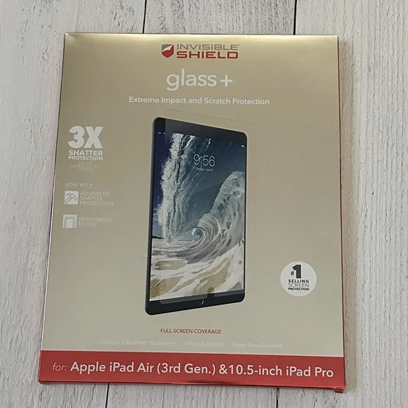 NEW Zagg Invisible Shield Glass Plus screen protector 10.5 inch