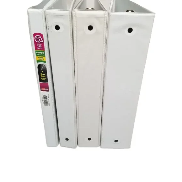 Office Binder Lot 4 White Binders Avery Office Max Wilson Jones Mixed