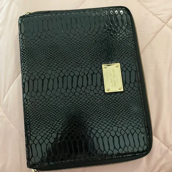 Michael Kors iPad case gold and black