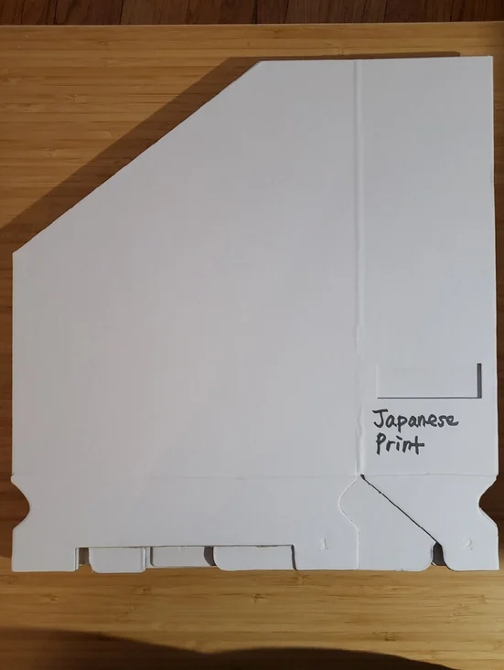 (Used) 11pc White Cardboard Folder