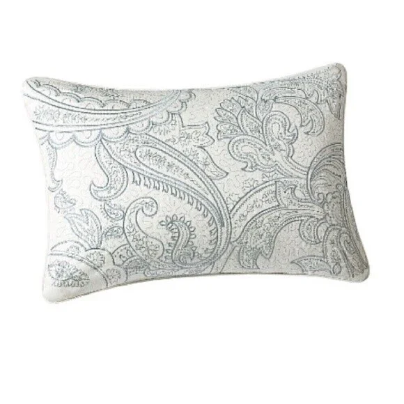 New (2 set)Harbor Chelsea blue and white Oblong Decorative Pillow Size 12x18