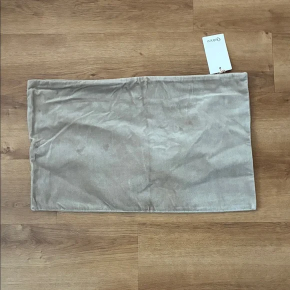 Quince Taupe Velvet Pillow‎ Cover