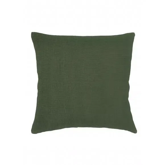 Phantoscope Pack 2 Farmhouse Decorative Throw Pillow Covers Dark Green 18