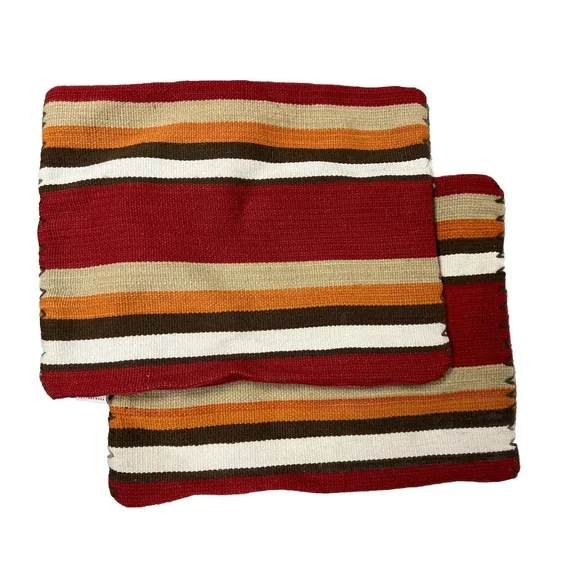 2 Pottery Barn Wool Kilm Stripe Pillow‎ Covers 20