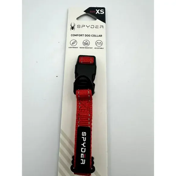 Spider Comfort dog collar lightweight water resistant size: XS.