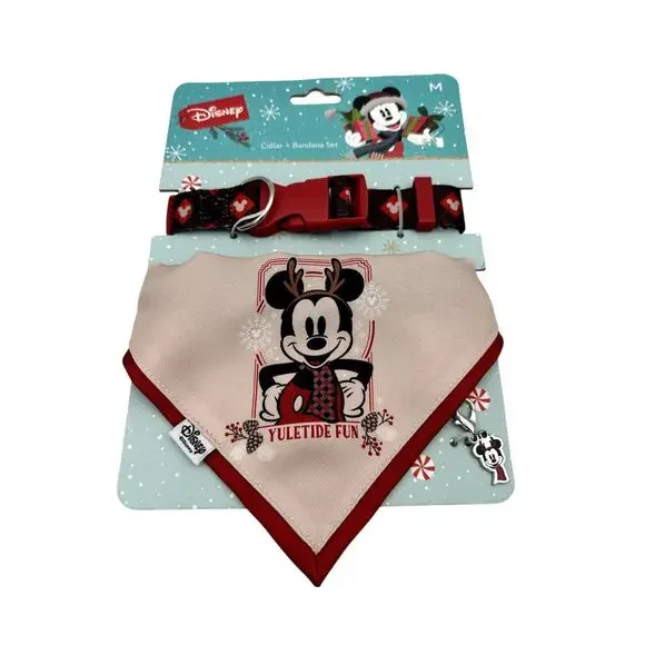 Disney Mickey Mouse Collar, Bandana & Mickey Charm Size: Medium