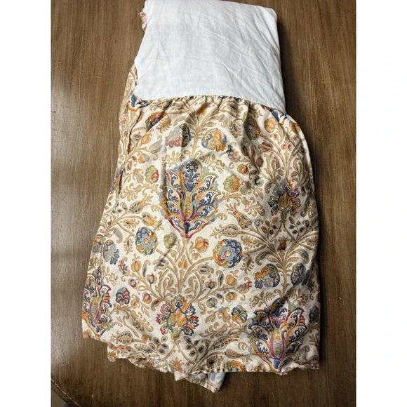 Lauren Ralph Lauren BED SKIRT Marrakesh Rug Floral Paisley Dust Ruffle QUEEN 13