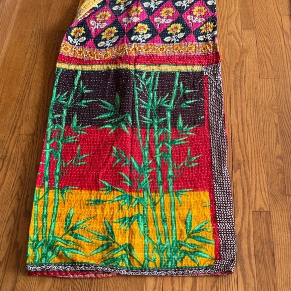 Kantha queen size quilt