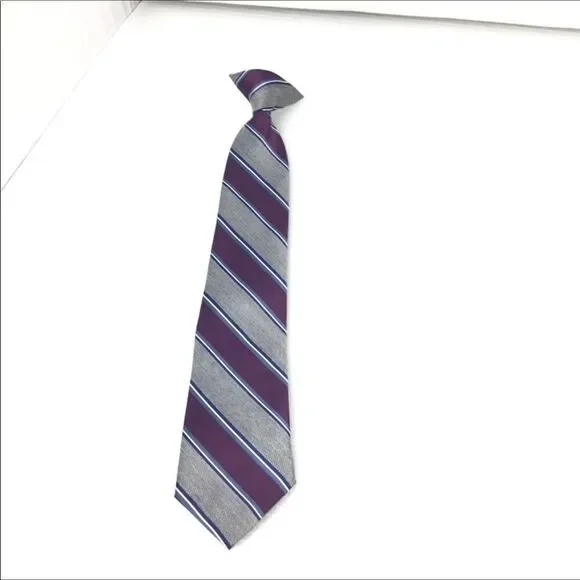 Striped Clip-On Tie (E6)