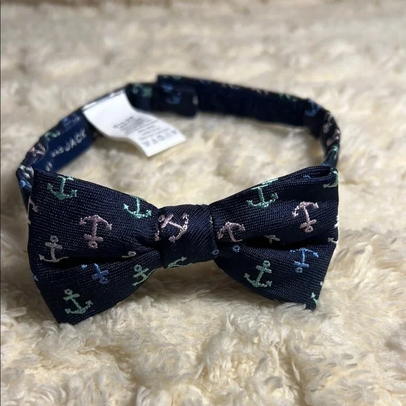 Janie and Jack Blue and Pink Nautical Bow Tie