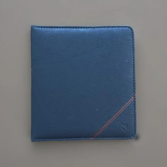 Mead Cambridge 1995 Vintage Professional Address Book Faux Leather Navy Blue New