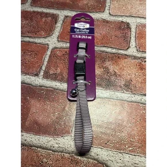 Forever Pals Cat Collar Adjustable Fit 11.75 Inch New Light Purple