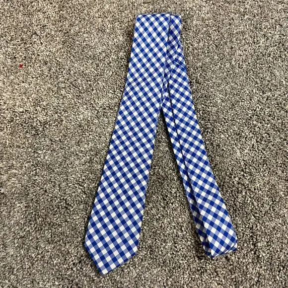 CrewCuts J.Crew Boys Blue Checkered Tie