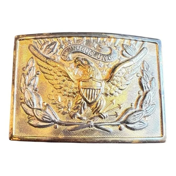 Vintage U.S. Eagle Belt Buckle | “E Pluribus Unum” | Made in Taiwan 1970s