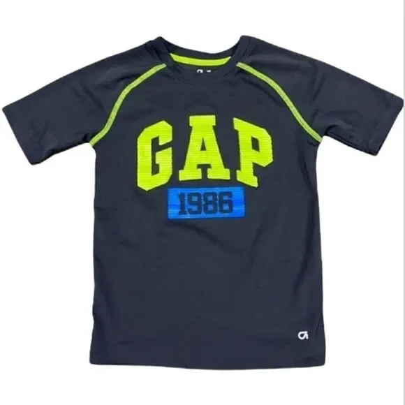 Gap Fit Active S/S Crew Boys T-shirt Grey  size S
