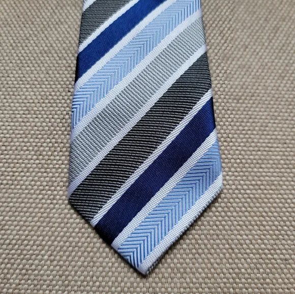 JCPENNEY Little Boys Multi Stripe Clip On Tie