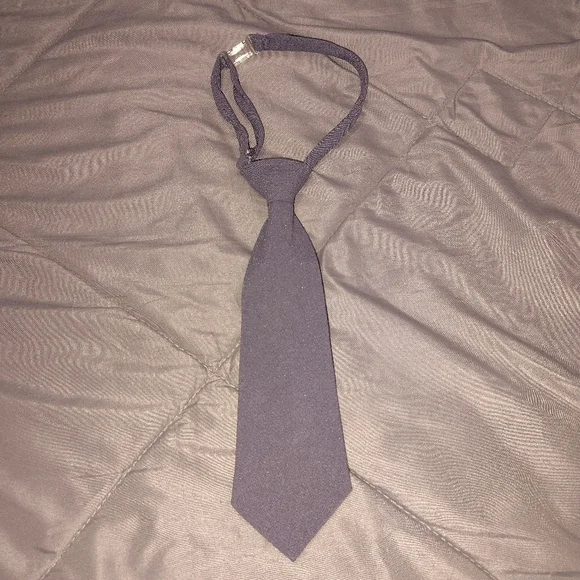 Gray Clip On Tie Size 2t-4t