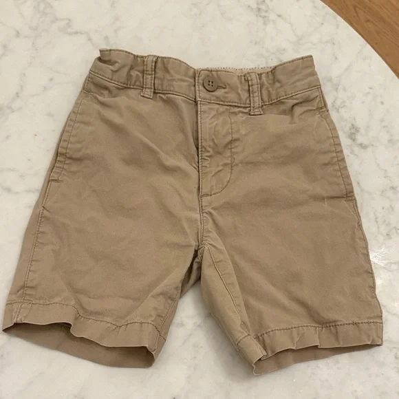 Gap Kids Boys Tan Chino Shorts Size 6 Adjustable Waist Uniform Casual