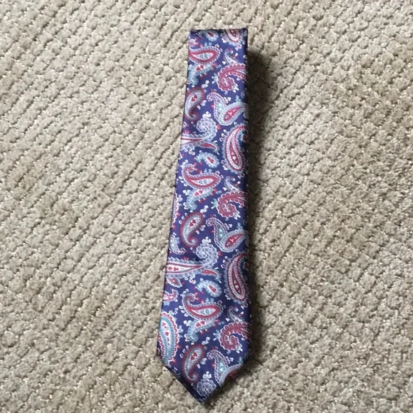Paisley Blue and Red boy’s tie