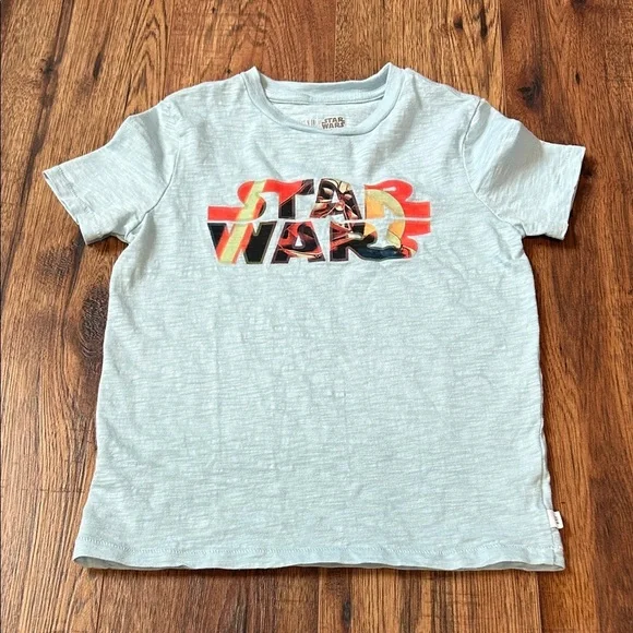 The Gap Star Wars Kids Gray T-Shirt with Colorful Logo