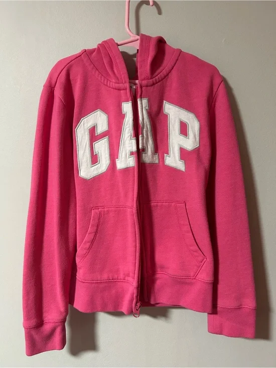 Gap kids Relaxed Gap Logo Zip Hoodie Size M (8)