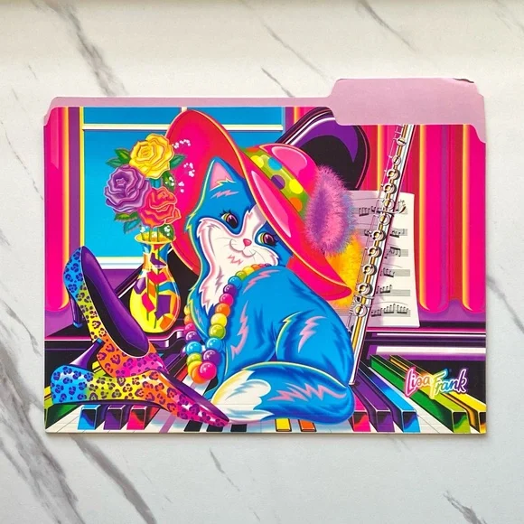 VTG Lisa Frank Miss Furonica file folder