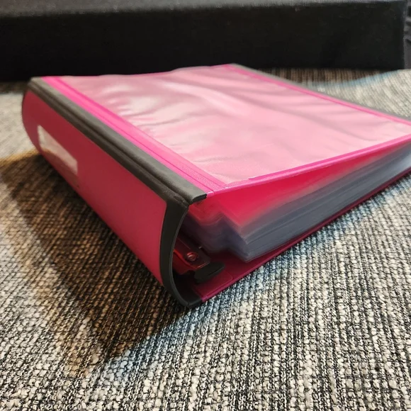 Ultra Pro Platinum 100 Sheets 3 Pocket In Pink 3 Inch Binder