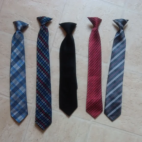 Blue and Black Classic Ties Set
