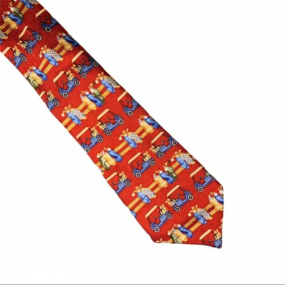 Talbots Kids Golf Silk Zipper Tie