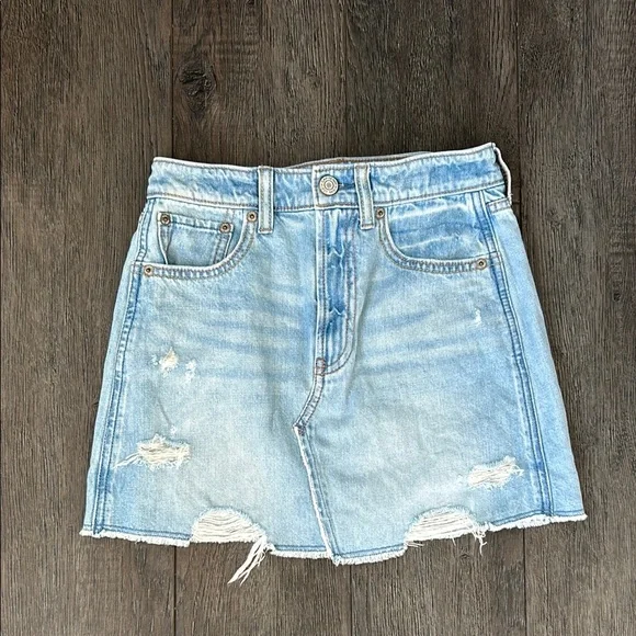 Gap kids Distressed Denim Skirt