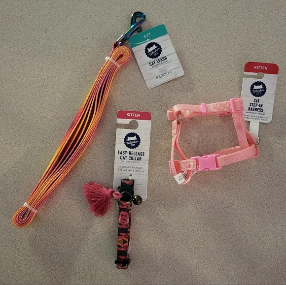 Kitten harness, leash & collar set