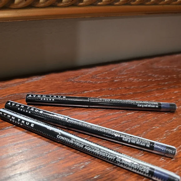 AVON True Color Glimmerstick Waterproof Eyeliner - MIDNIGHT BLUE (Set of 3)