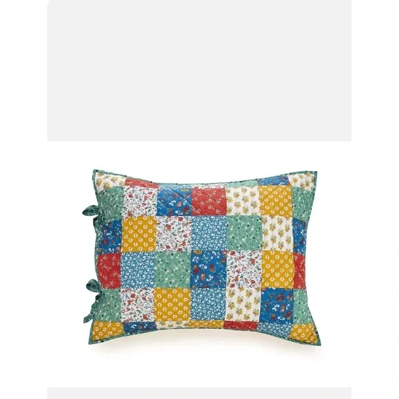 The Pioneer Woman Floral‎ Patch 2-Piece Quilt Sham Set, King, Multi